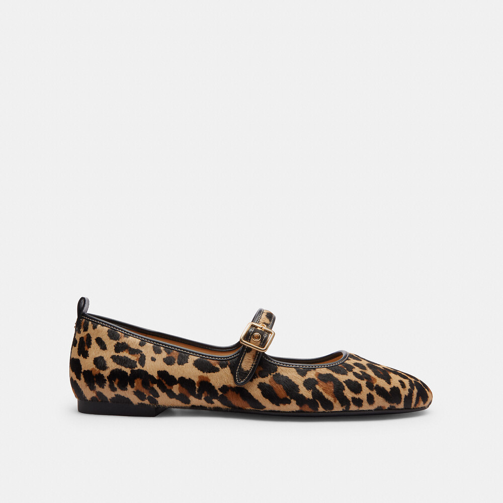 Coach Outlet C Rivet Mary Jane With Leopard Print
